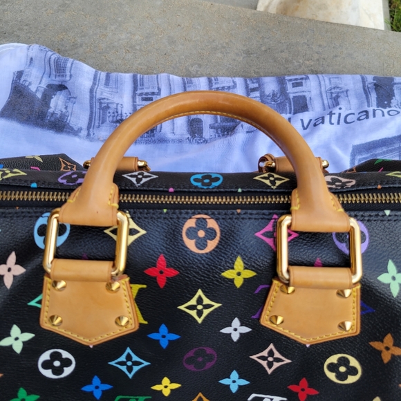 Louis Vuitton Noir Multicolor Speedy 30 - Picture 14 of 17